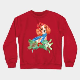 Christmas Cavalier King Charles Spaniel Crewneck Sweatshirt